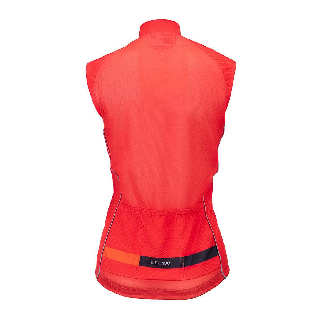 Il Biondo Courage Flight Cykelvindvest Dame - Deep Orange