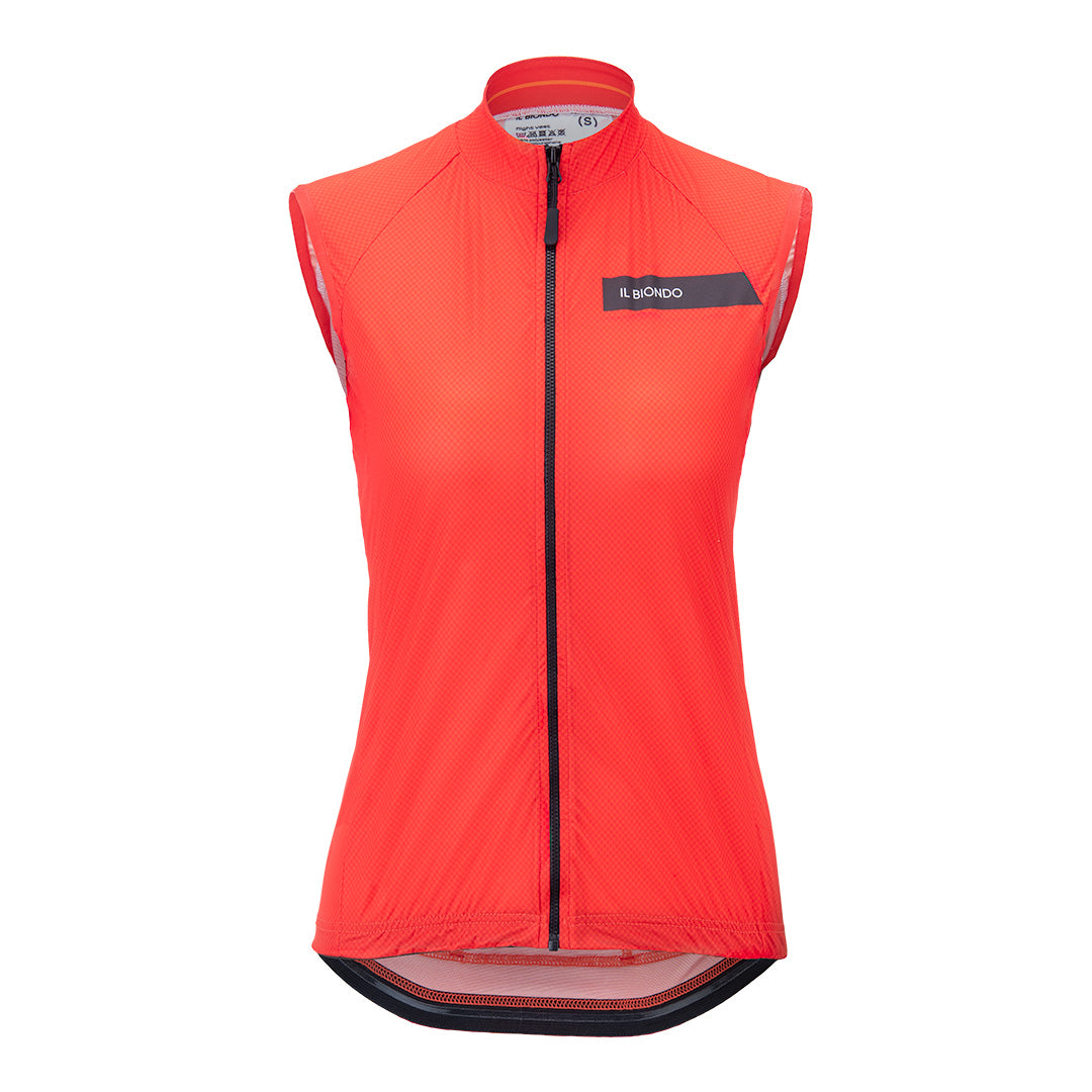 Il Biondo Courage Flight Cykelvindvest Dame - Deep Orange