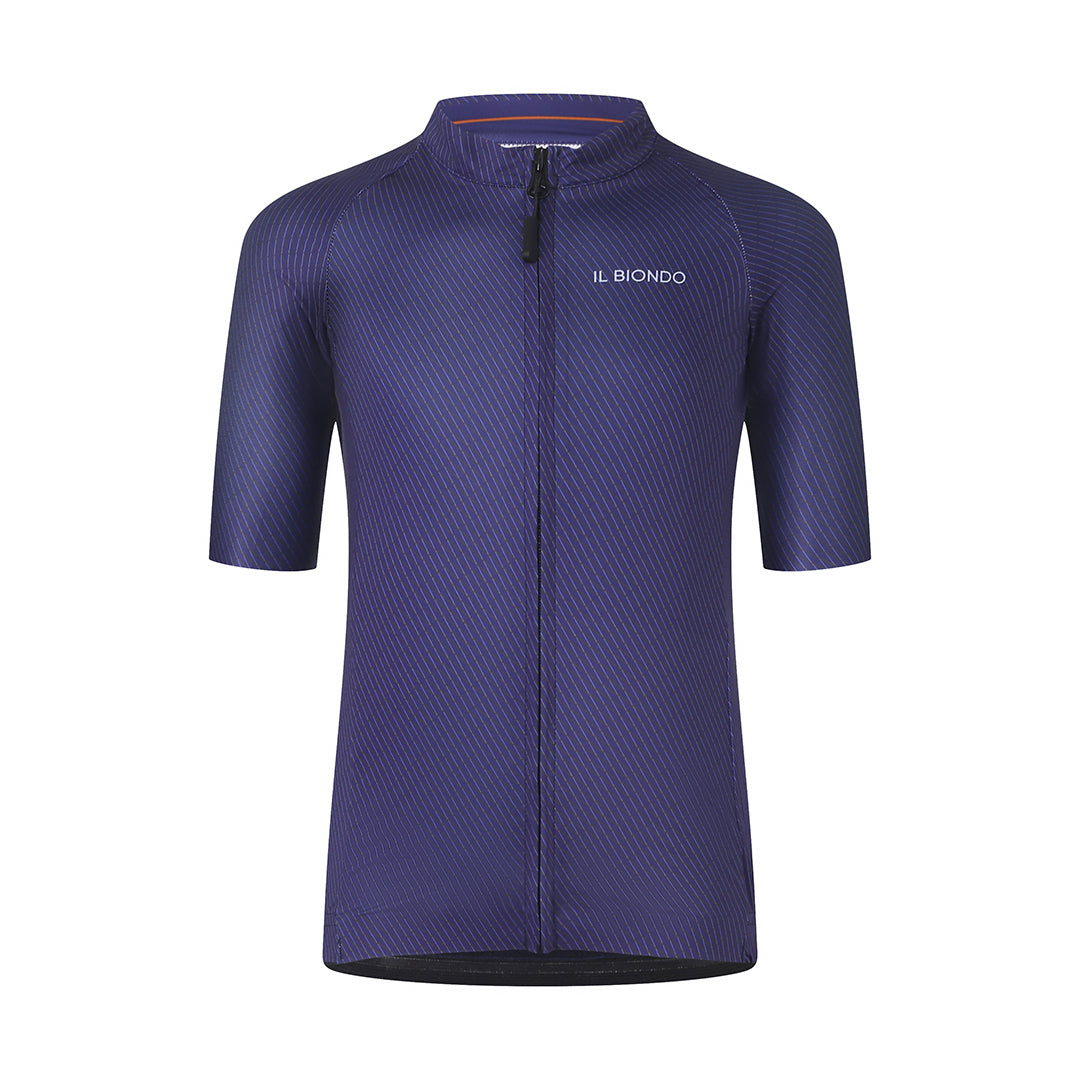 Il Biondo Monument II Kortærmet Cykeltrøje Junior - Ink Blue