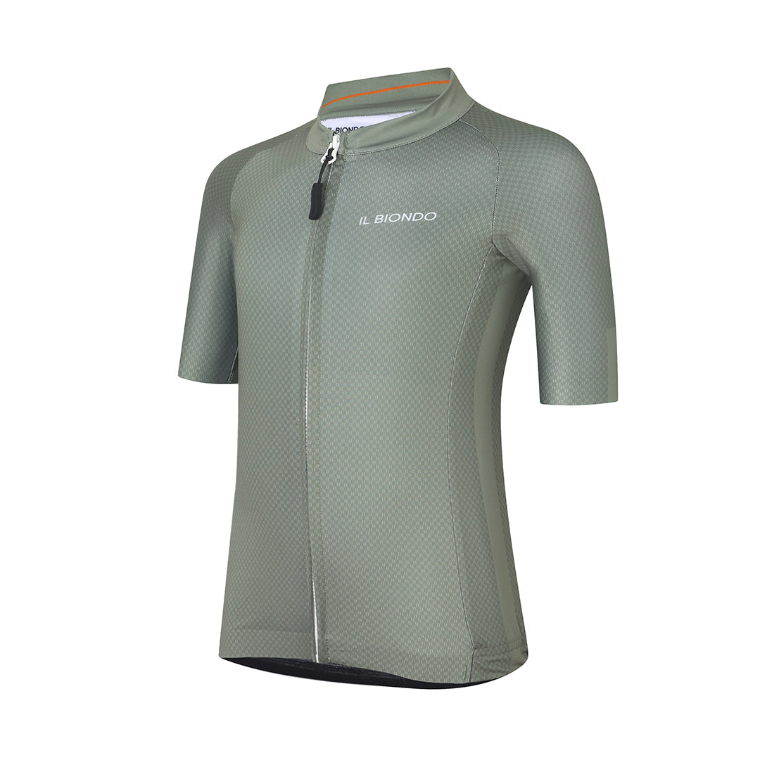 Il Biondo Monument II Kortærmet Cykeltrøje Junior - Light Olive