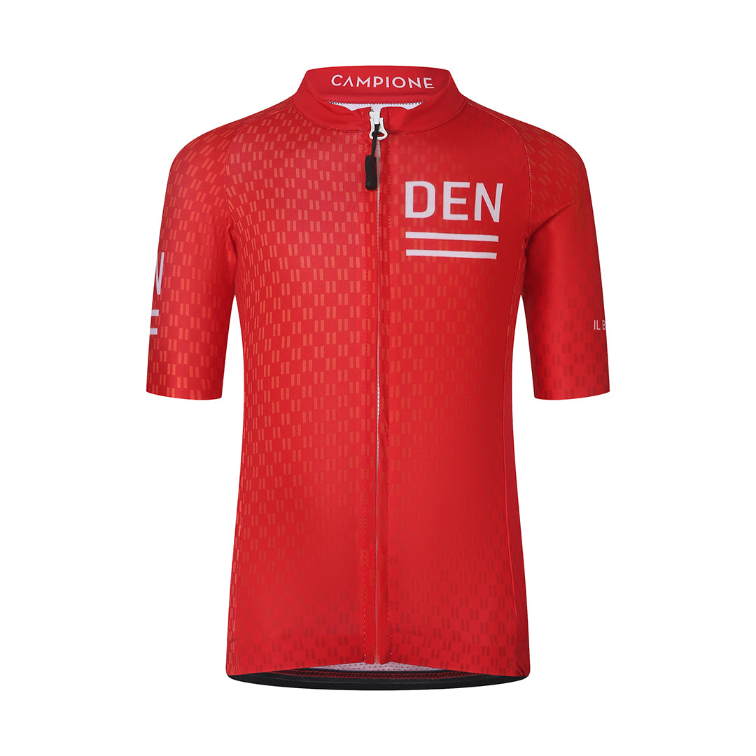 Il Biondo Monument II DEN Kortærmet Cykeltrøje Junior - Red