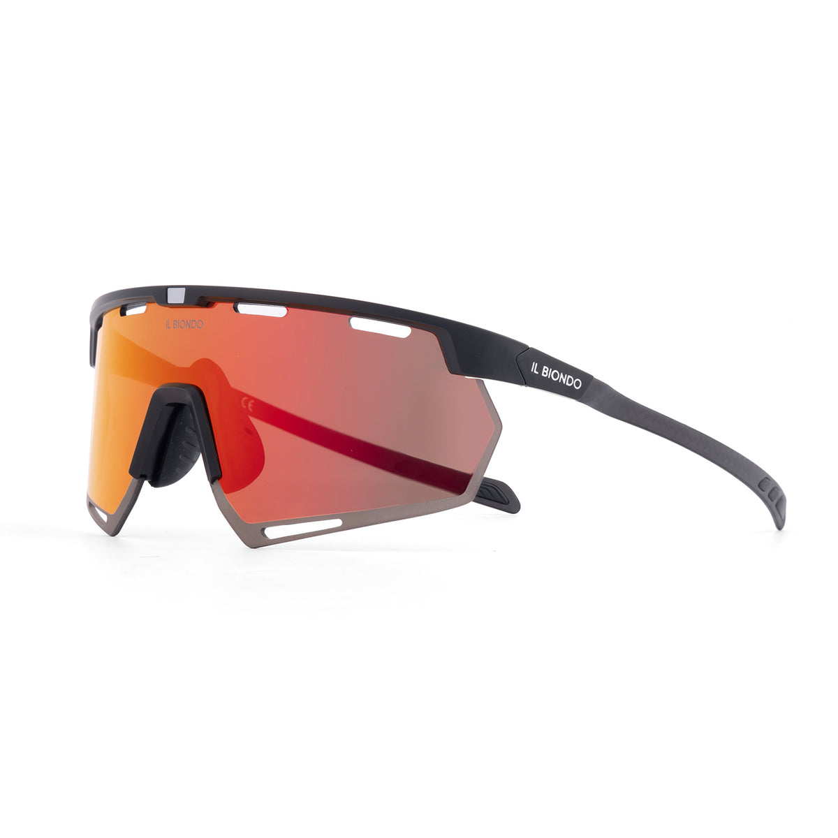Il Biondo Vision Cykelbrille - Black/Red