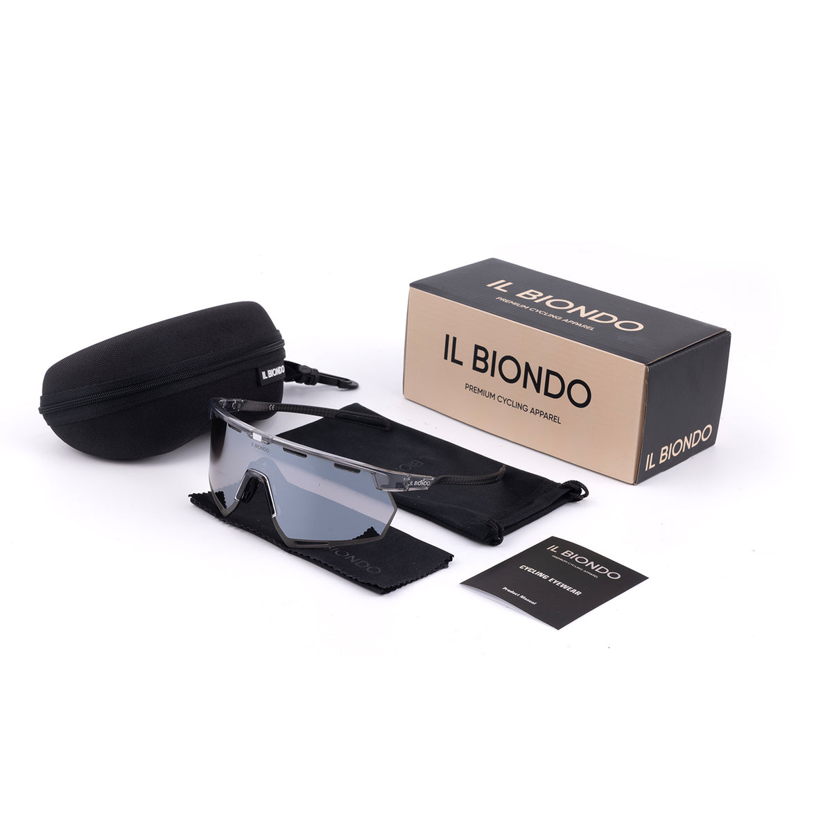 Il Biondo Vision Cykelbrille - Clear/Silver