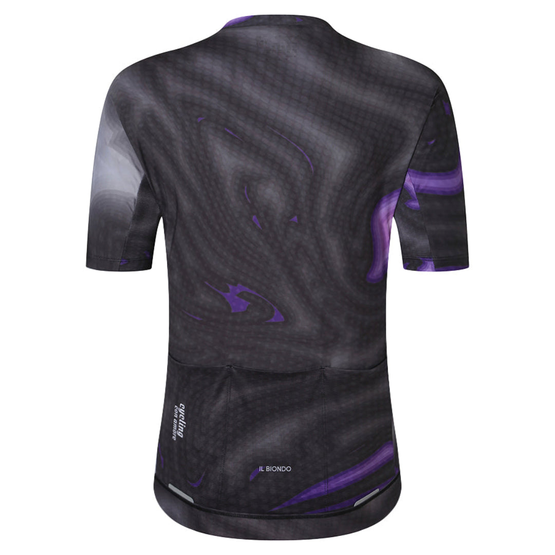 Il Biondo Infinito Kortærmet Cykeltrøje Herre - Dark Grey