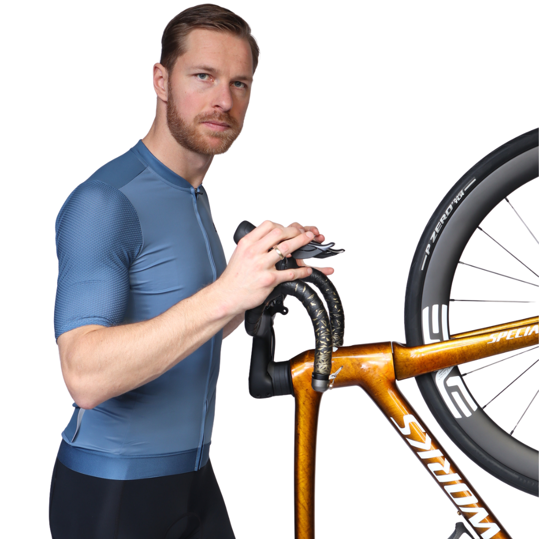 Astral Premium Tech Kortærmet Cykeltrøje Herre - Steel Blue