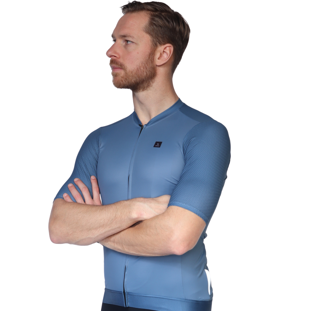 Astral Premium Tech Kortærmet Cykeltrøje Herre - Steel Blue