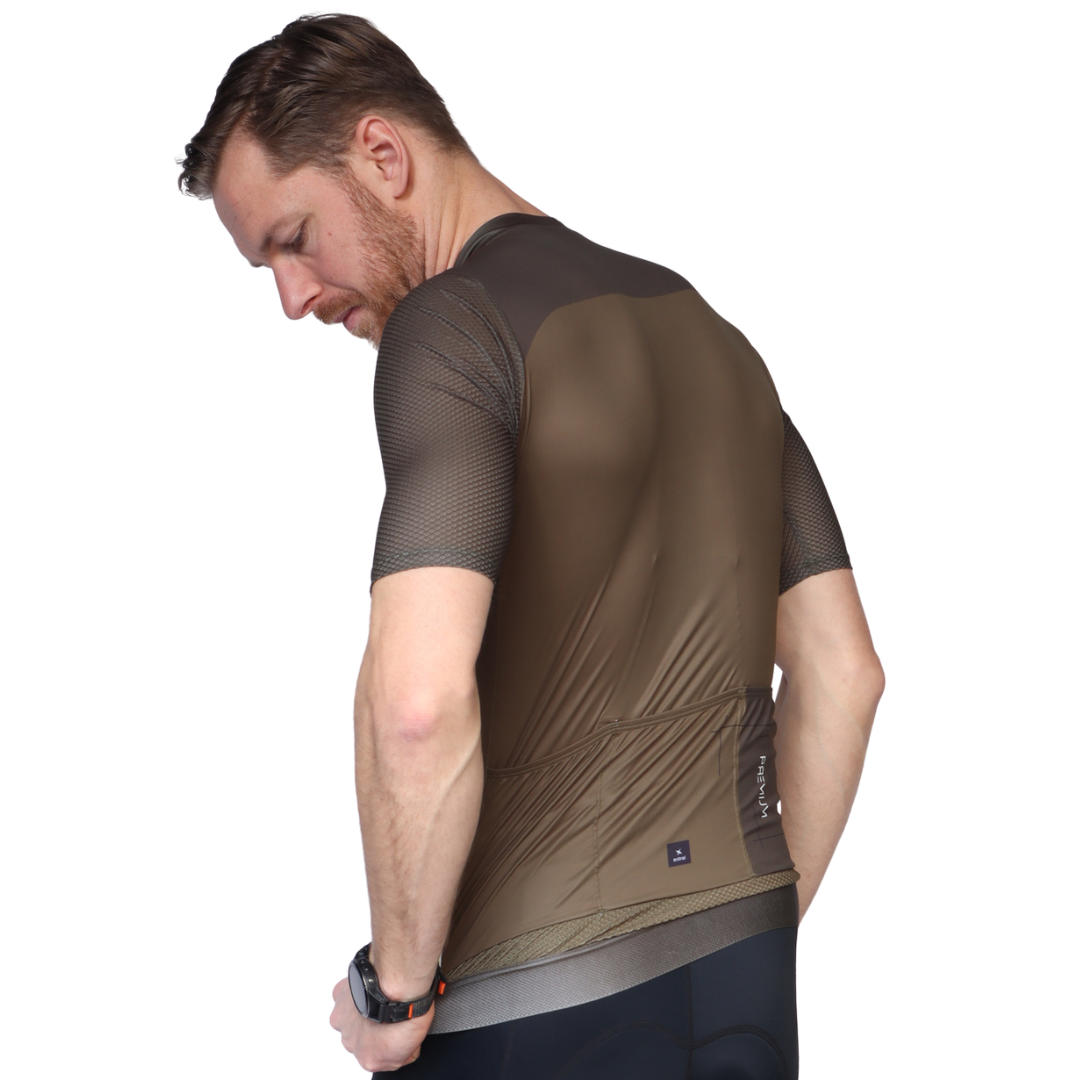 Astral Premium Tech Kortærmet Cykeltrøje Herre - Dark Olive