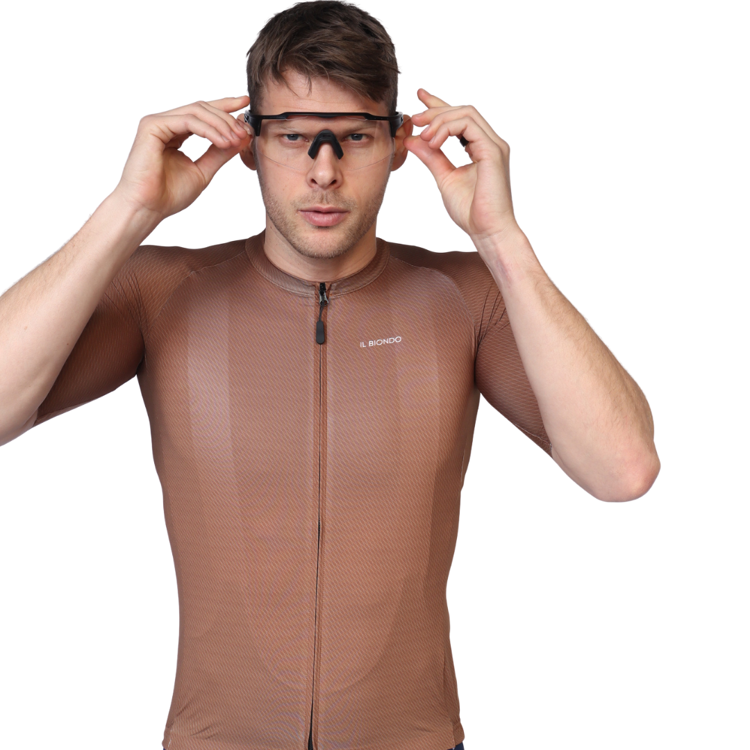 Il Biondo Monument II Kortærmet Cykeltrøje Herre - Brown