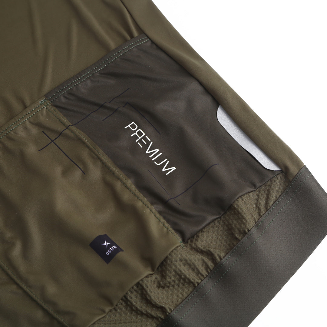 Astral Premium Tech Langærmet Cykeltrøje Herre - Dark Olive