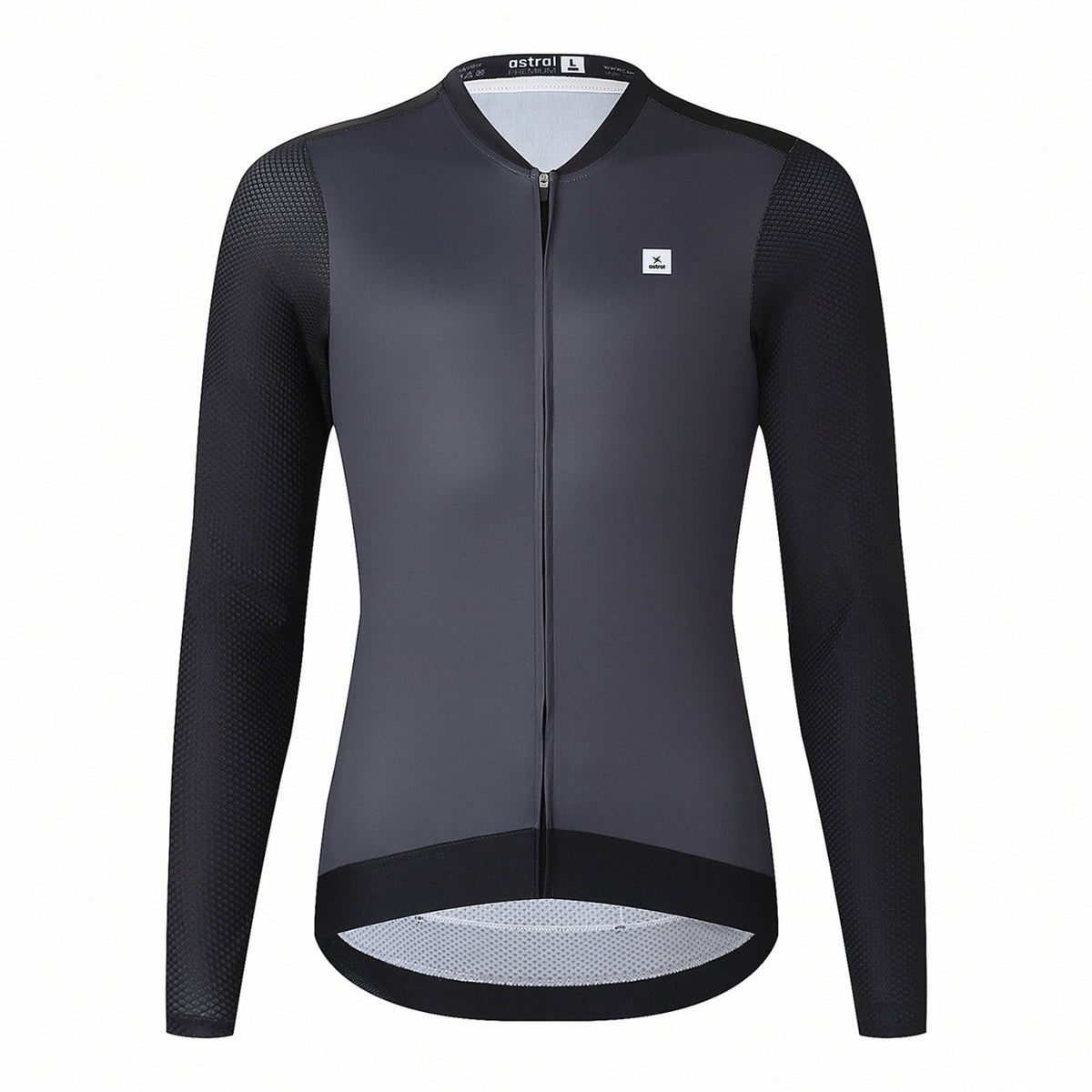 Astral Premium Tech Langærmet Cykeltrøje Herre - Steel Black