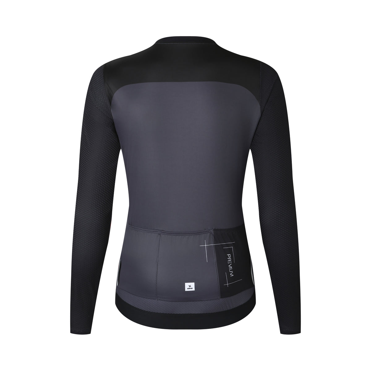 Astral Premium Tech Langærmet Cykeltrøje Herre - Steel Black