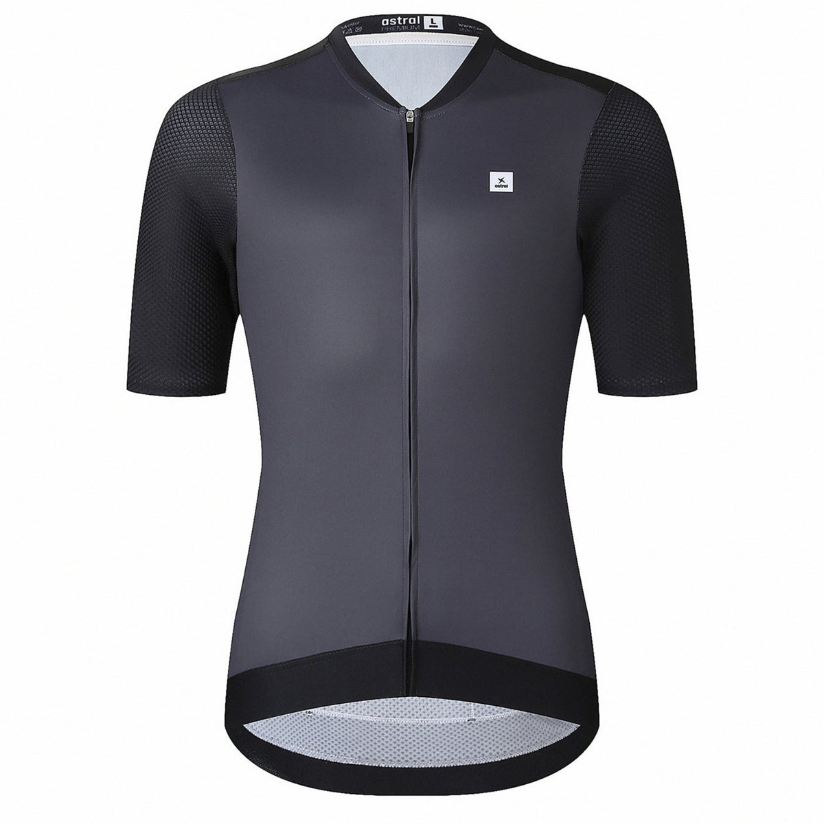 Astral Premium Tech Kortærmet Cykeltrøje Herre - Steel Black