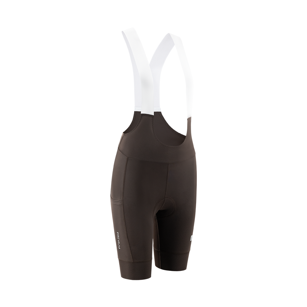 Astral Premium Bib Shorts Dame - Brown