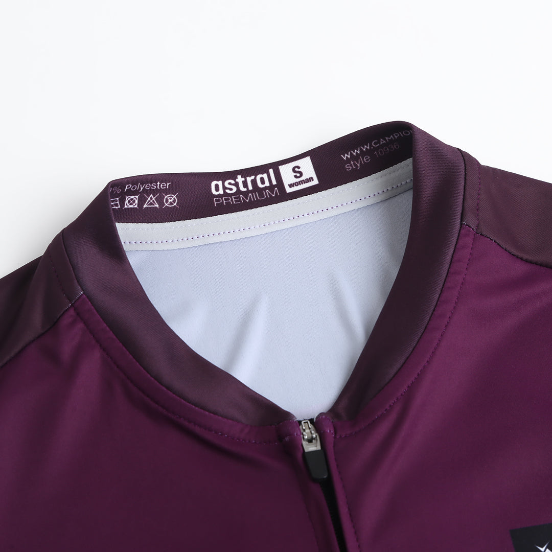 Astral Premium Tech Langærmet Cykeltrøje Dame - Grape