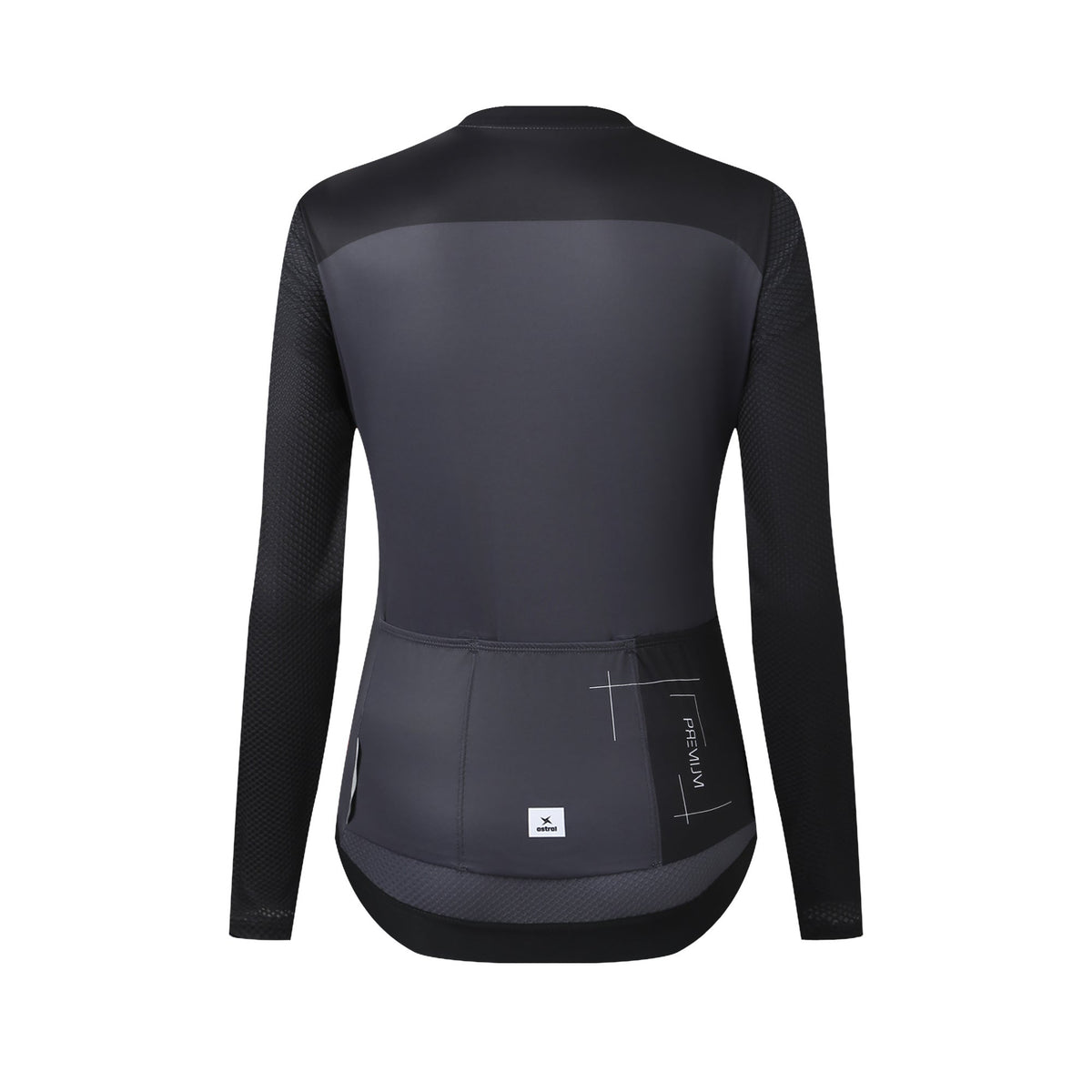 Astral Premium Tech Langærmet Cykeltrøje Dame - Steel Black