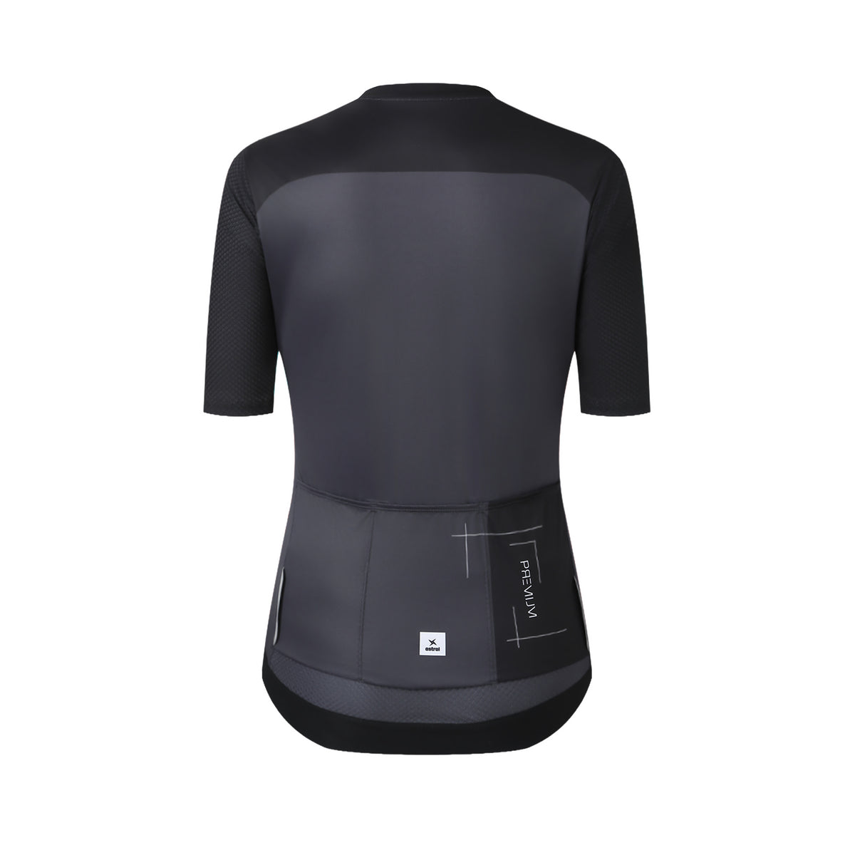 Astral Premium Tech Kortærmet Cykeltrøje Dame - Steel Black