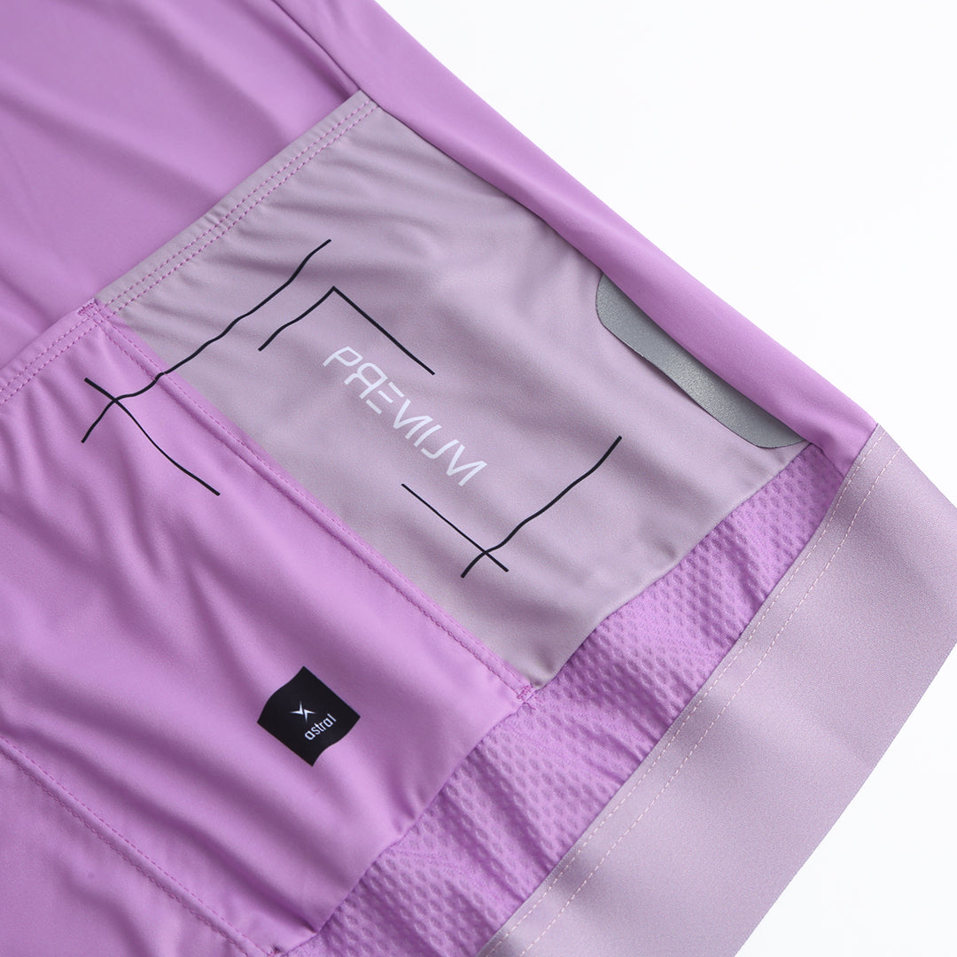 Astral Premium Tech Kortærmet Cykeltrøje Dame - Light Purple