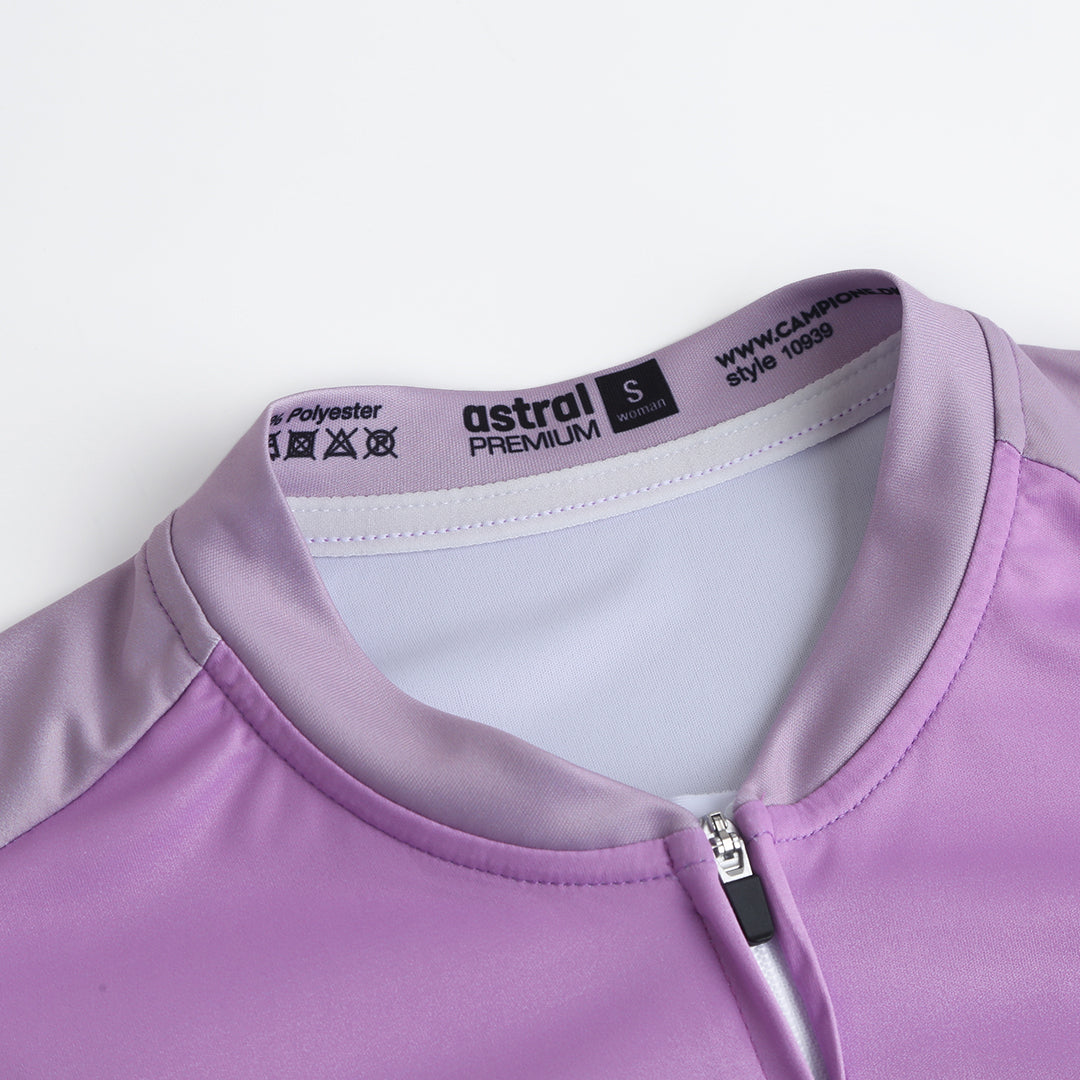 Astral Premium Tech Kortærmet Cykeltrøje Dame - Light Purple