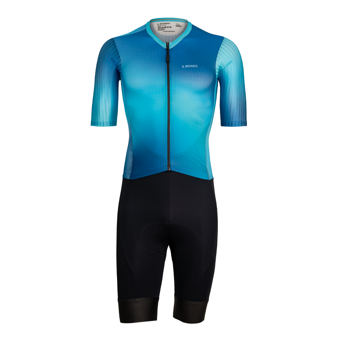 IL Biondo Sprintsuit SS Long Herre - Azure