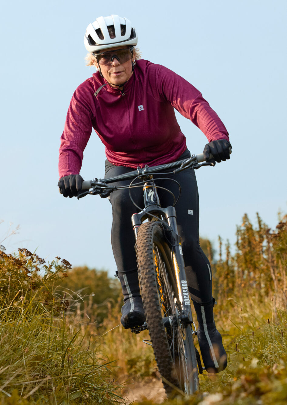 Astral Premium Langærmet Jersey Dame - Burgundy