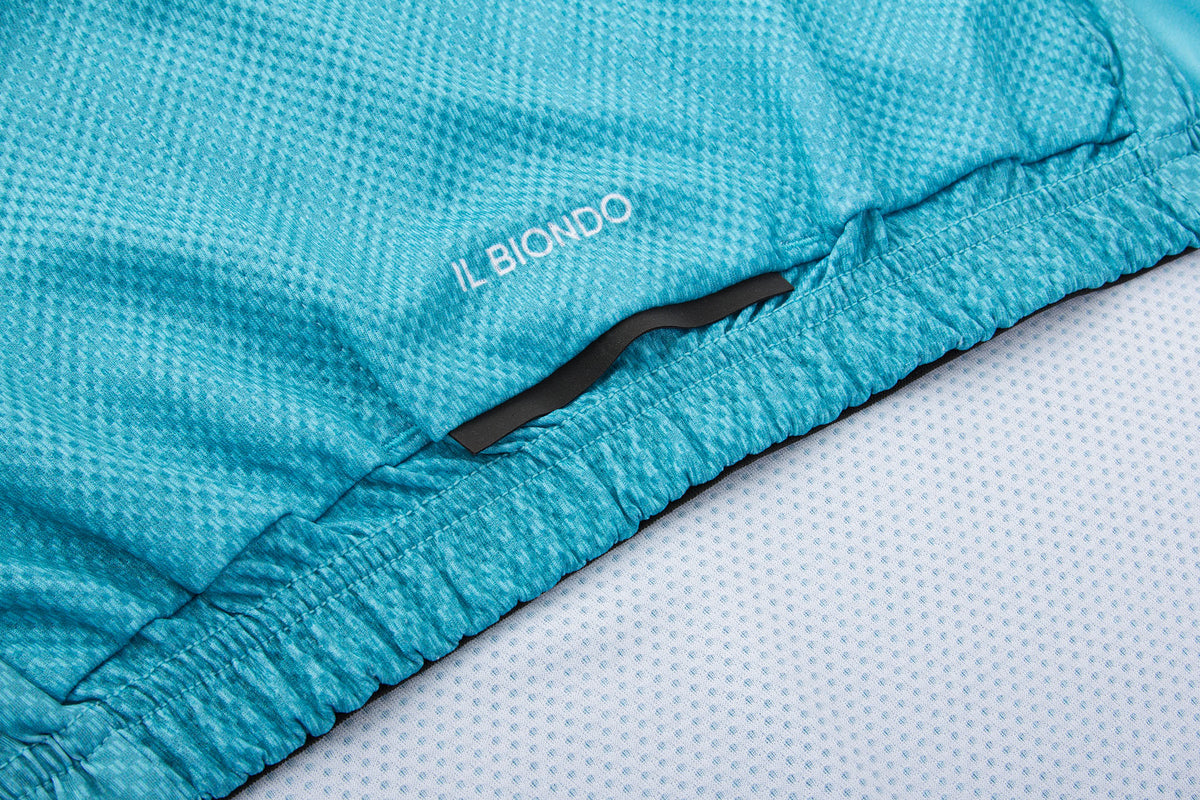 Il Biondo Monument II Jersey Dame - Cyan Blue