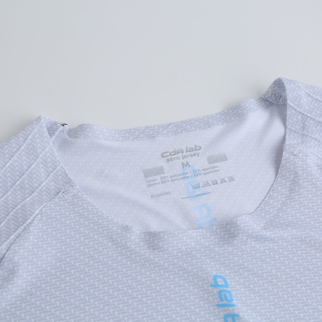 CdA lab Kortærmet Aero Jersey Zipless - Silver White