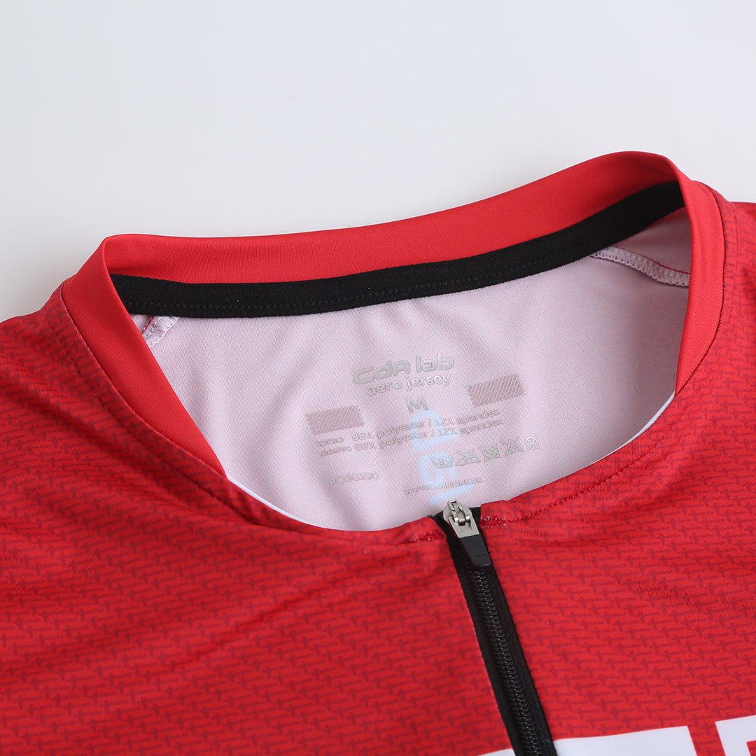 CdA lab Kortærmet Aero Jersey Danmark - Red