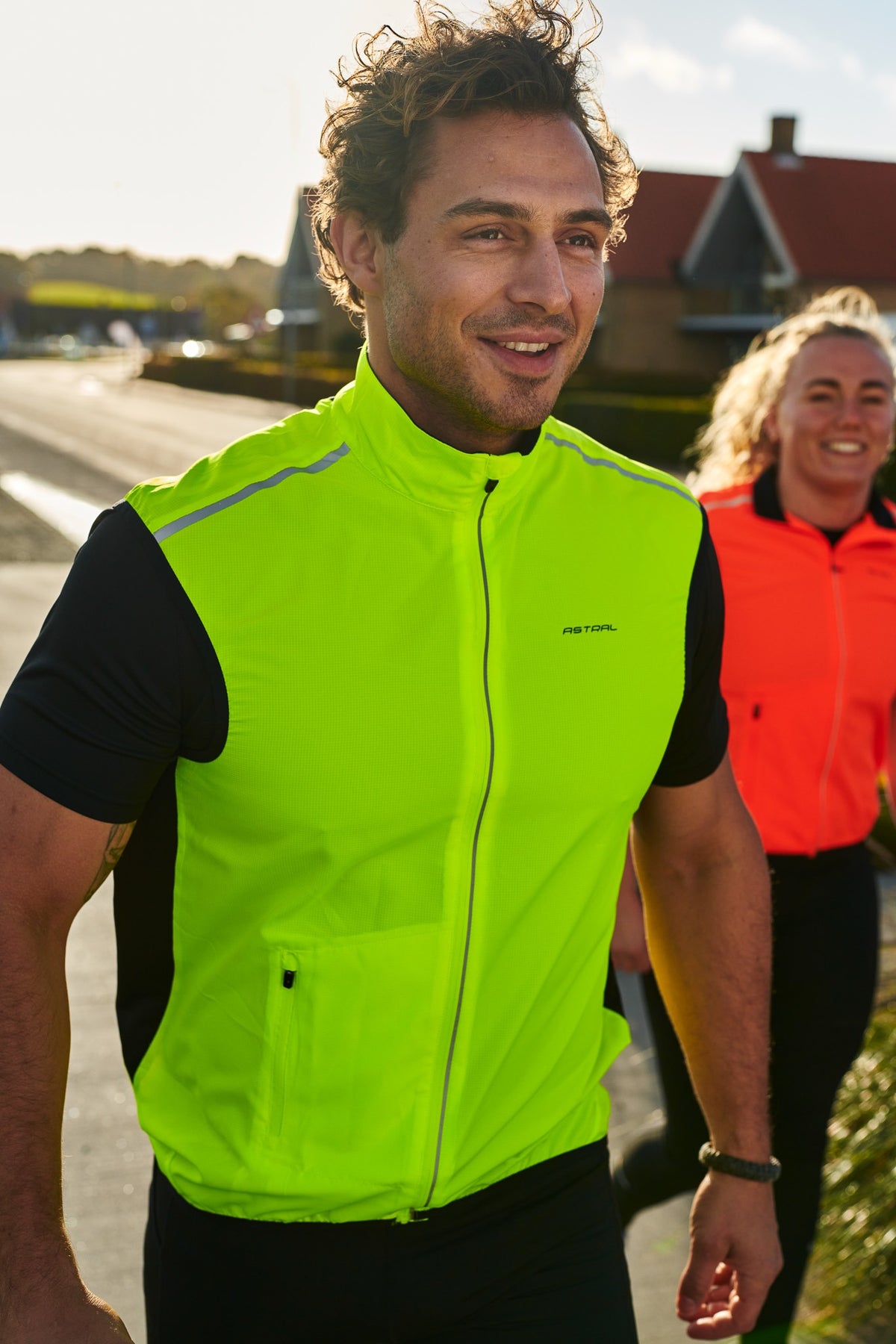 Astral Løbevest Herre - Hi-Viz Gul
