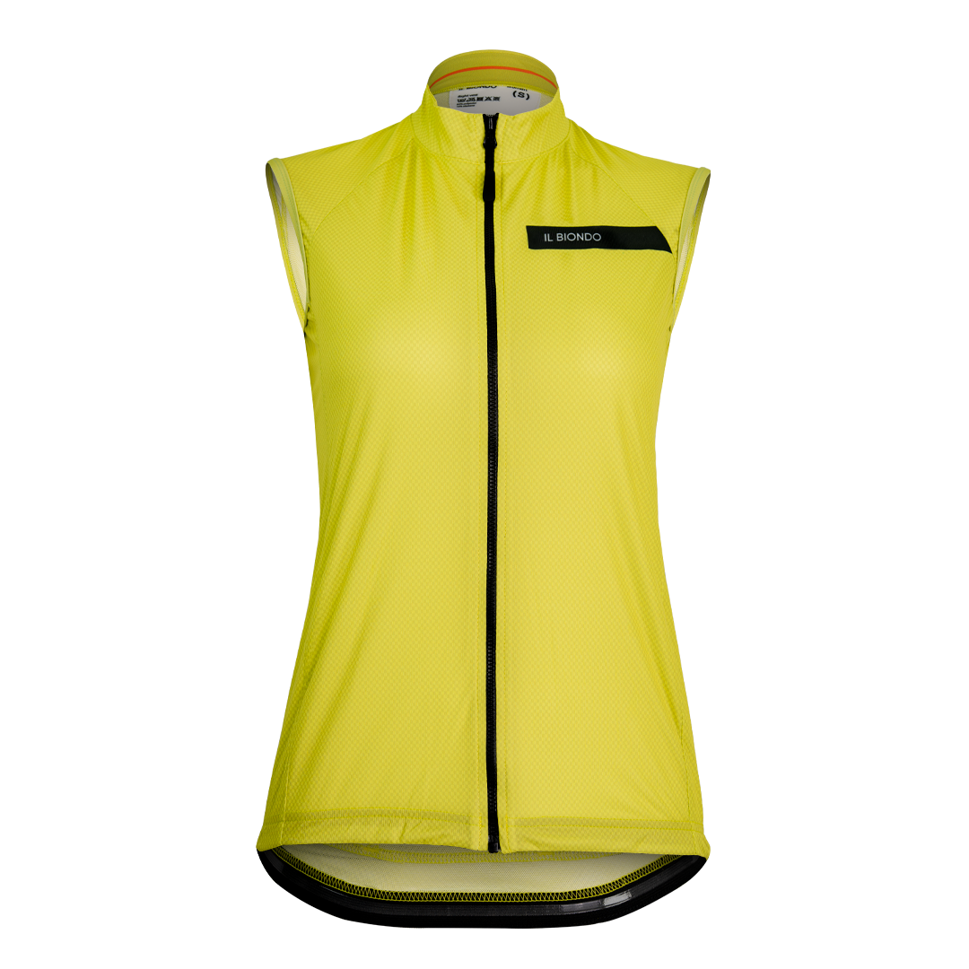IL Biondo Courage Flight Cykelvindvest Dame - Lemon