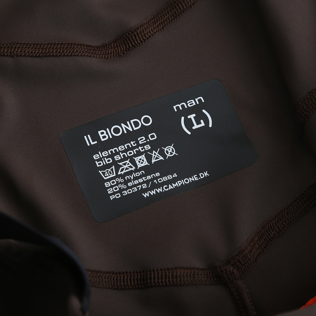Il Biondo Element 2.0 Bib Shorts Herre - Dark Brown