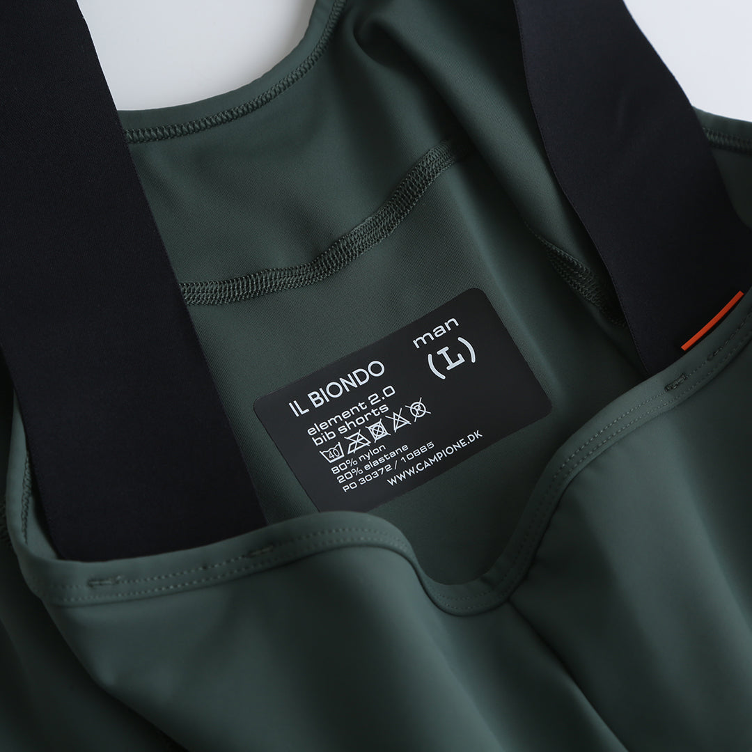 Il Biondo Element 2.0 Bib Shorts Herre - Olive