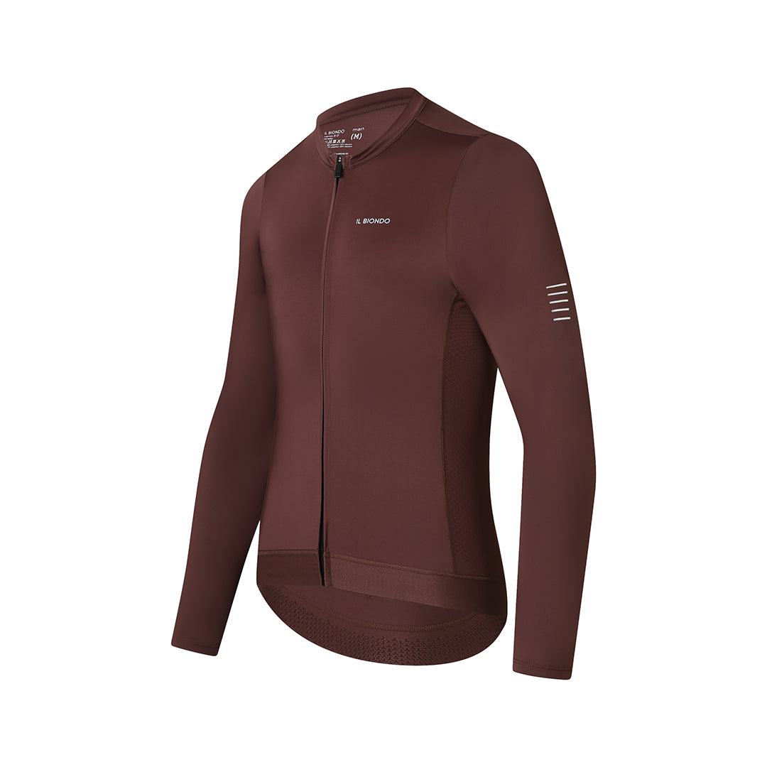 Il Biondo Vento 2.0 Langærmet Cykeltrøje Herre - Maroon