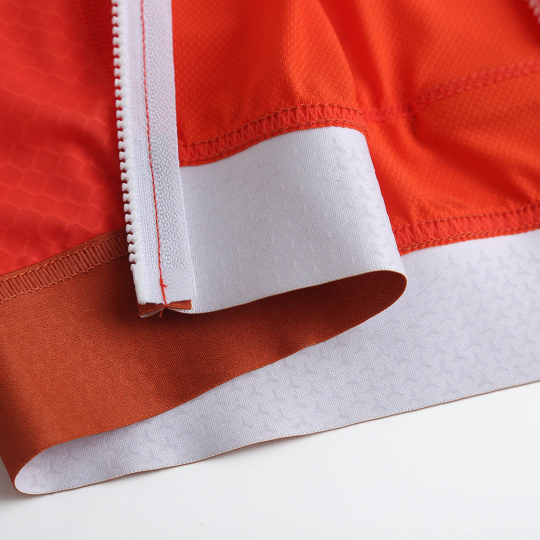 Il Biondo Vento Kortærmet Cykeltrøje Herre - Deep Orange