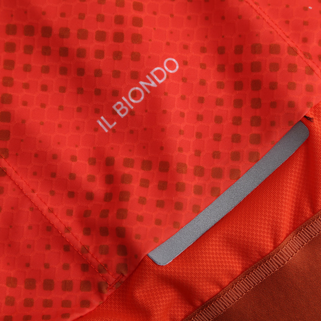 Il Biondo Vento Kortærmet Cykeltrøje Herre - Deep Orange
