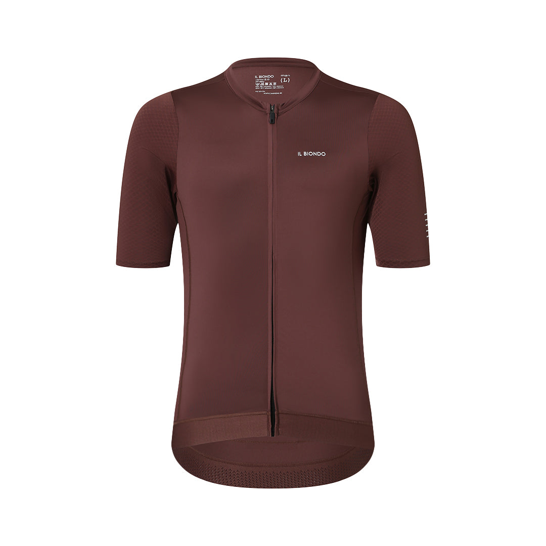 Il Biondo Vento 2.0 Kortærmet Cykeltrøje Herre - Maroon
