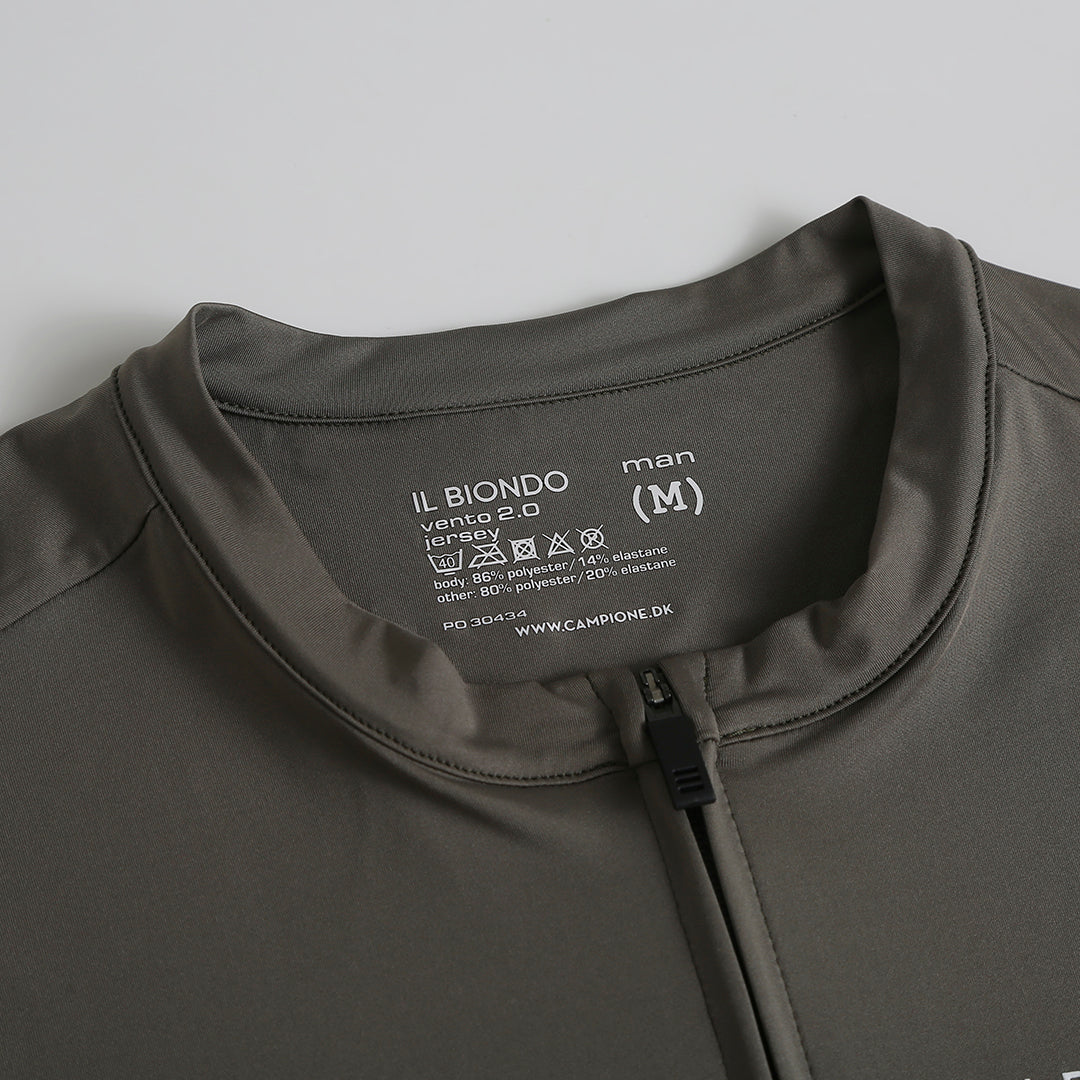 Il Biondo Vento 2.0 Kortærmet Cykeltrøje Herre - Soft Olive