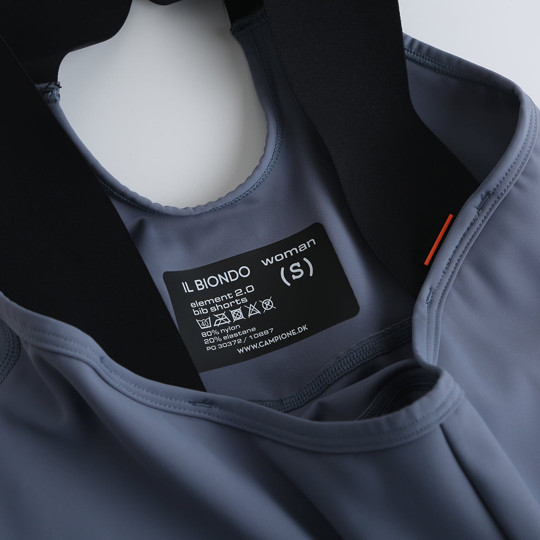 Il Biondo Element 2.0 Bib Shorts Dame - Grey