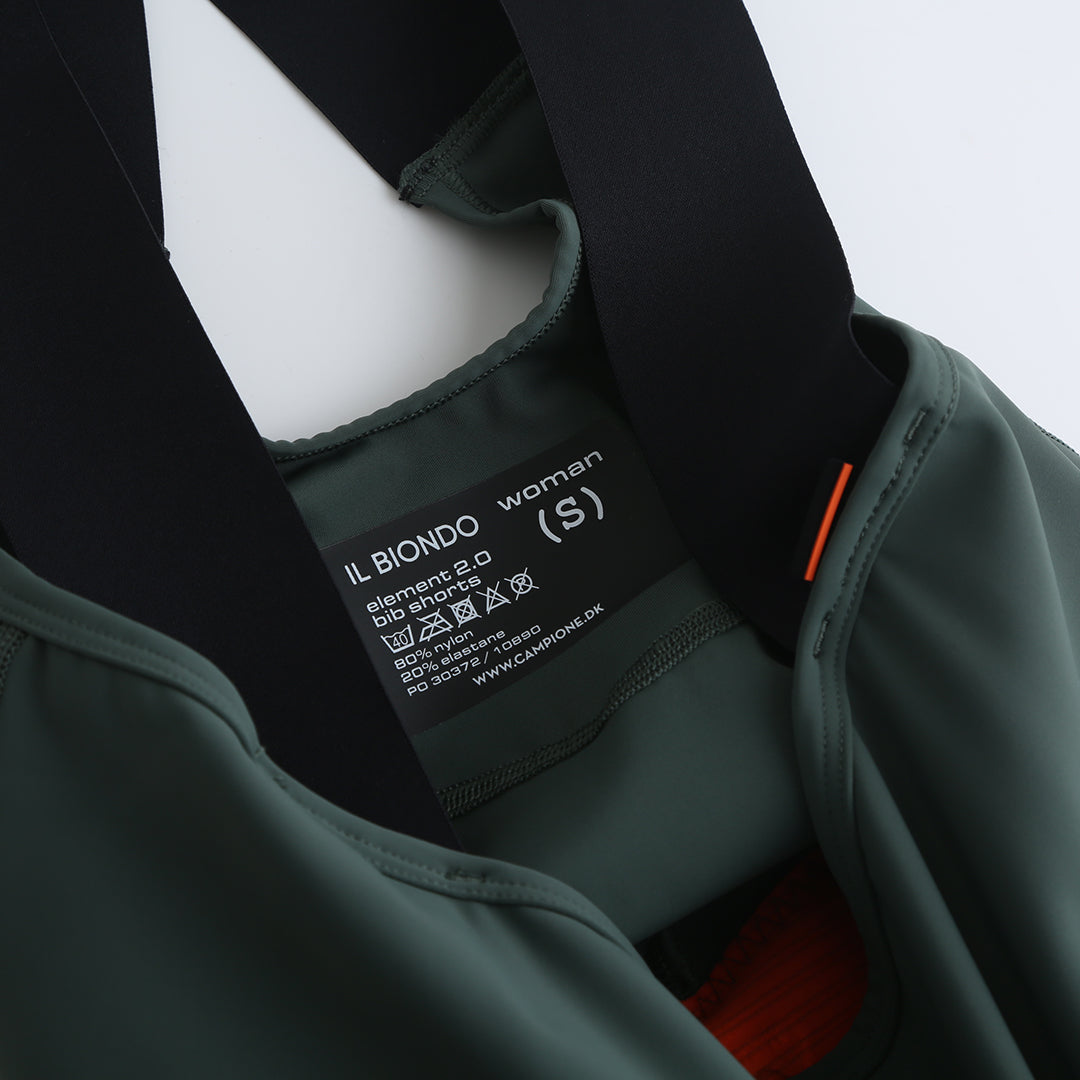 Il Biondo Element 2.0 Bib Shorts Dame - Olive