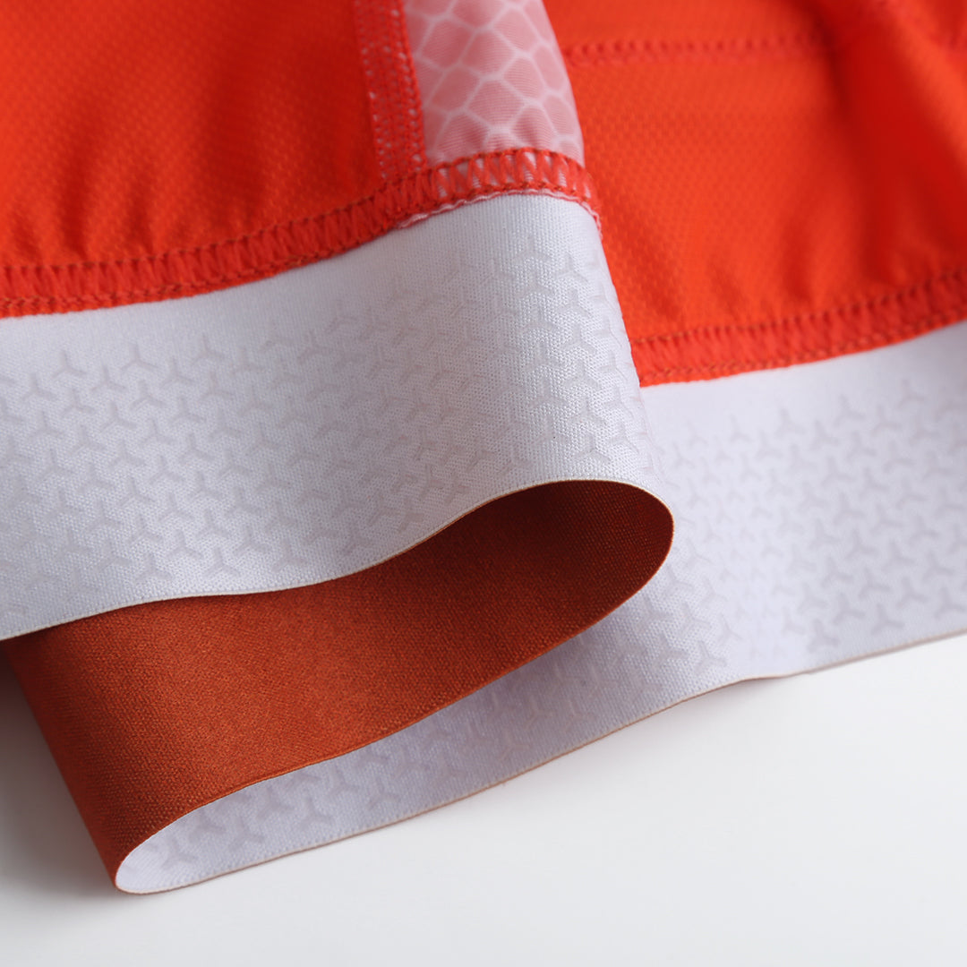 Il Biondo Vento Langærmet Cykeltrøje Dame - Deep Orange