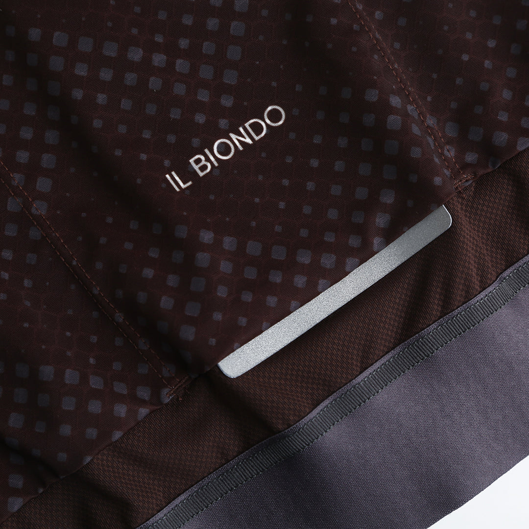 Il Biondo Vento Kortærmet Cykeltrøje Dame - Coffee Brown