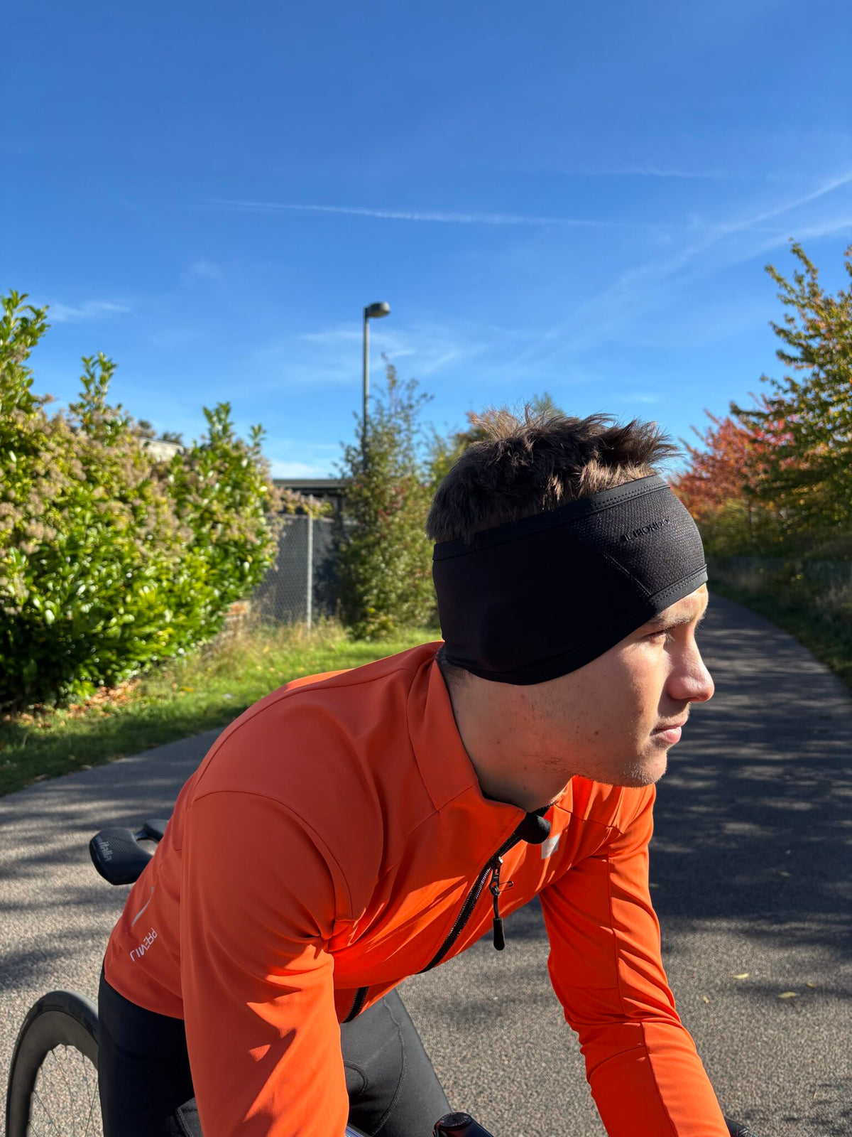 Il Biondo Cykelpandebånd m. Vindstopper - Sort