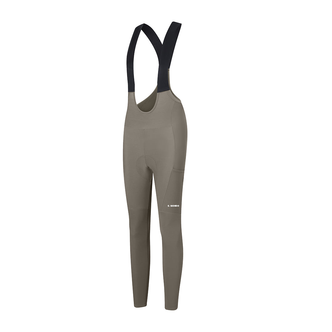 Il Biondo Element Cykelbukser Lang m. Pude Dame - Oliven