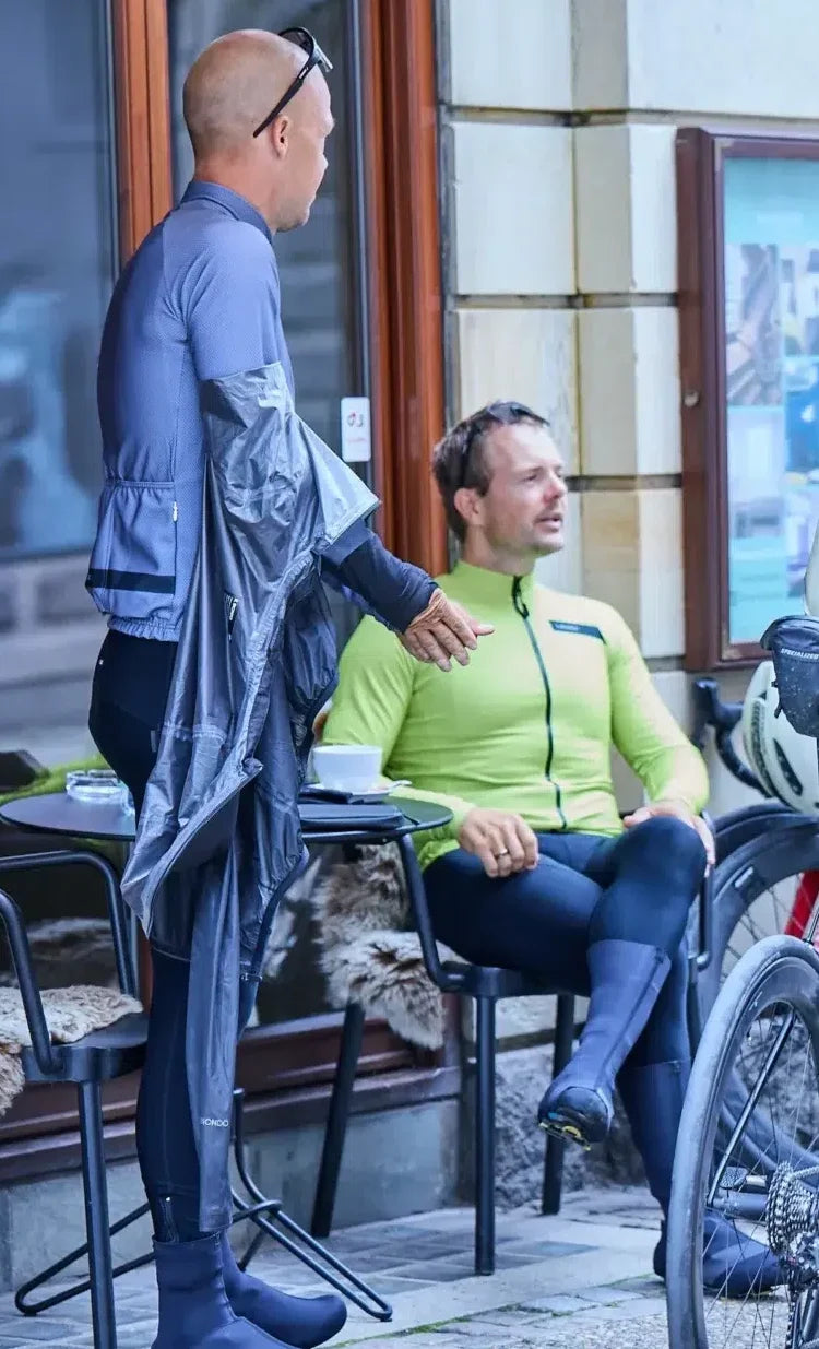 Il Biondo Courage Zima Langærmet Cykeltrøje Termo Herre - Stålgrå