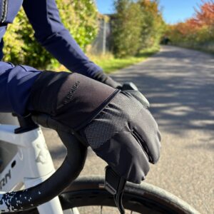 Il Biondo Lang Cykelhandske m. Vindtæt Overtræk Sort